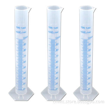 Lab Supplies: 50ml and 100ml PP Plastic Graduated Cylinders for Precise Measurements